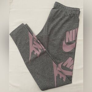 Nike Gray and Pink Leggings